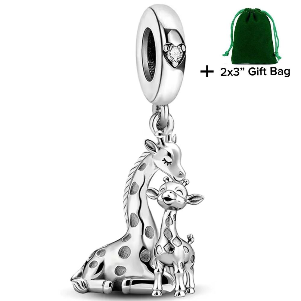 Giraffe Dangle Charm | 925 Silver | Brand New